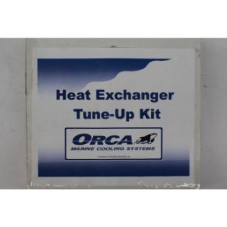 4" Heat Exchanger Tune-Up Kit. Includes tube cleaning brush, 2 end caps with gaskets and bolts, and anode
